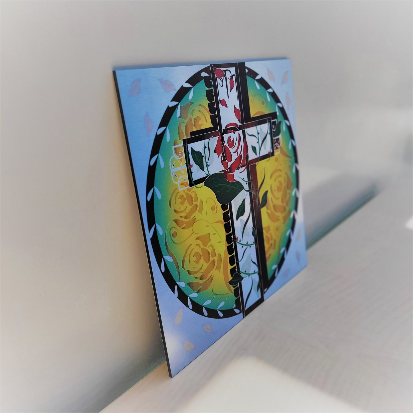 Unieke wanddecoratie met kruis design voor in huis
