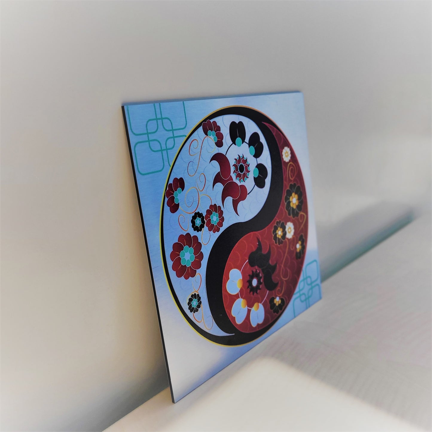 Unieke wanddecoratie met Ying yang design voor in huis