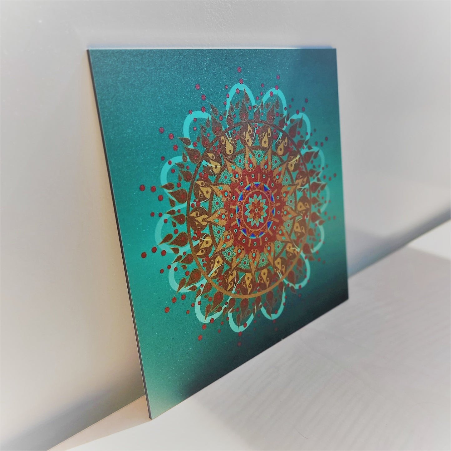 Unieke wanddecoratie met mandala design voor in huis