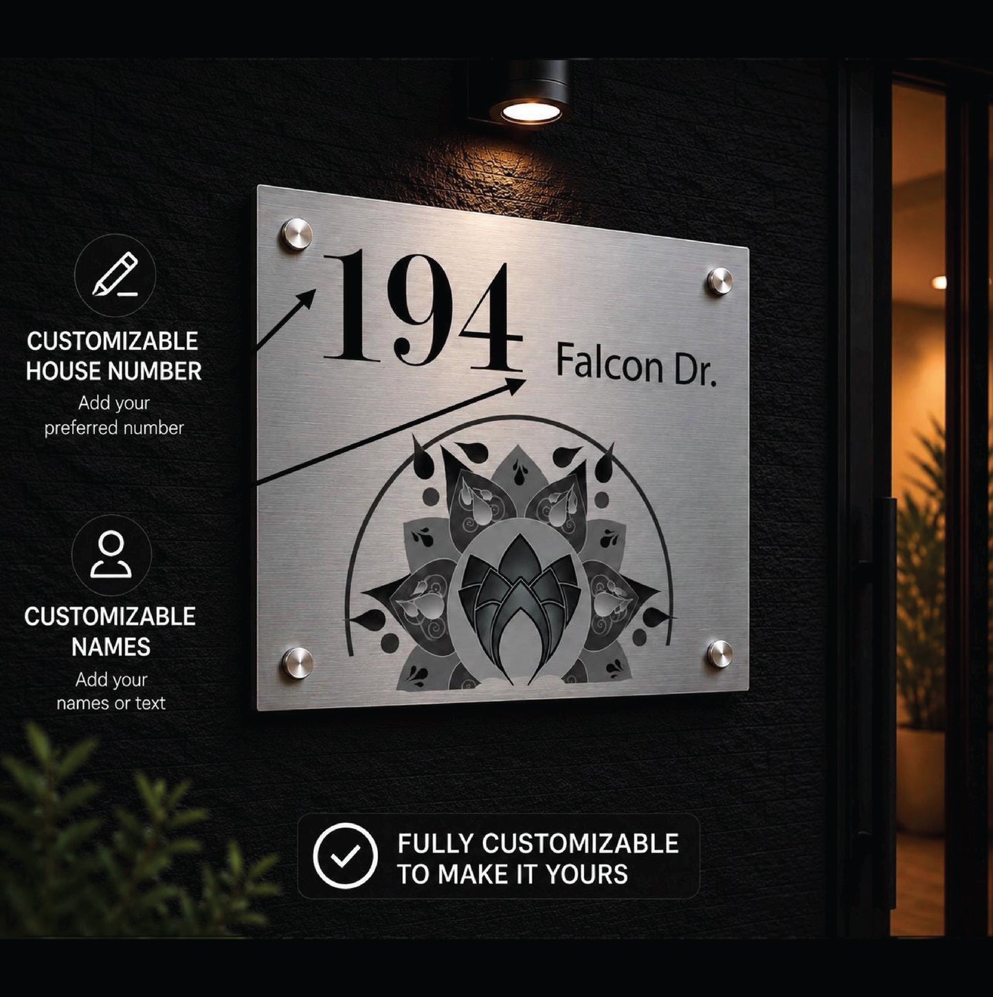 Origineel Gepersonaliseerd Huisnummerbord – Unieke Decoratie Voor De Voordeur