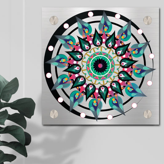 Unieke wanddecoratie met mandala design voor in huis