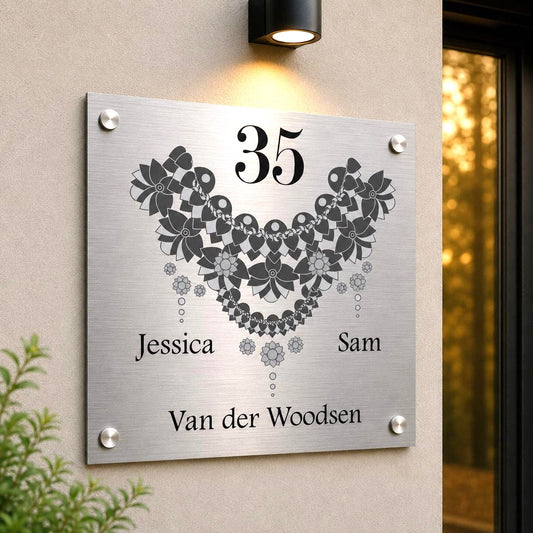 Huisnummerbord met Persoonlijk Ontwerp