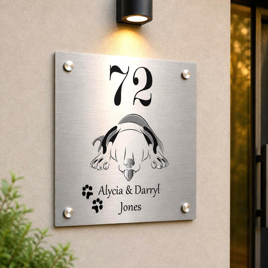 Uniek Naambord met Huisnummer