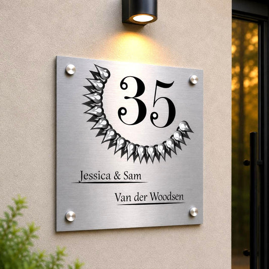 Huisnummerbord met Uniek Design
