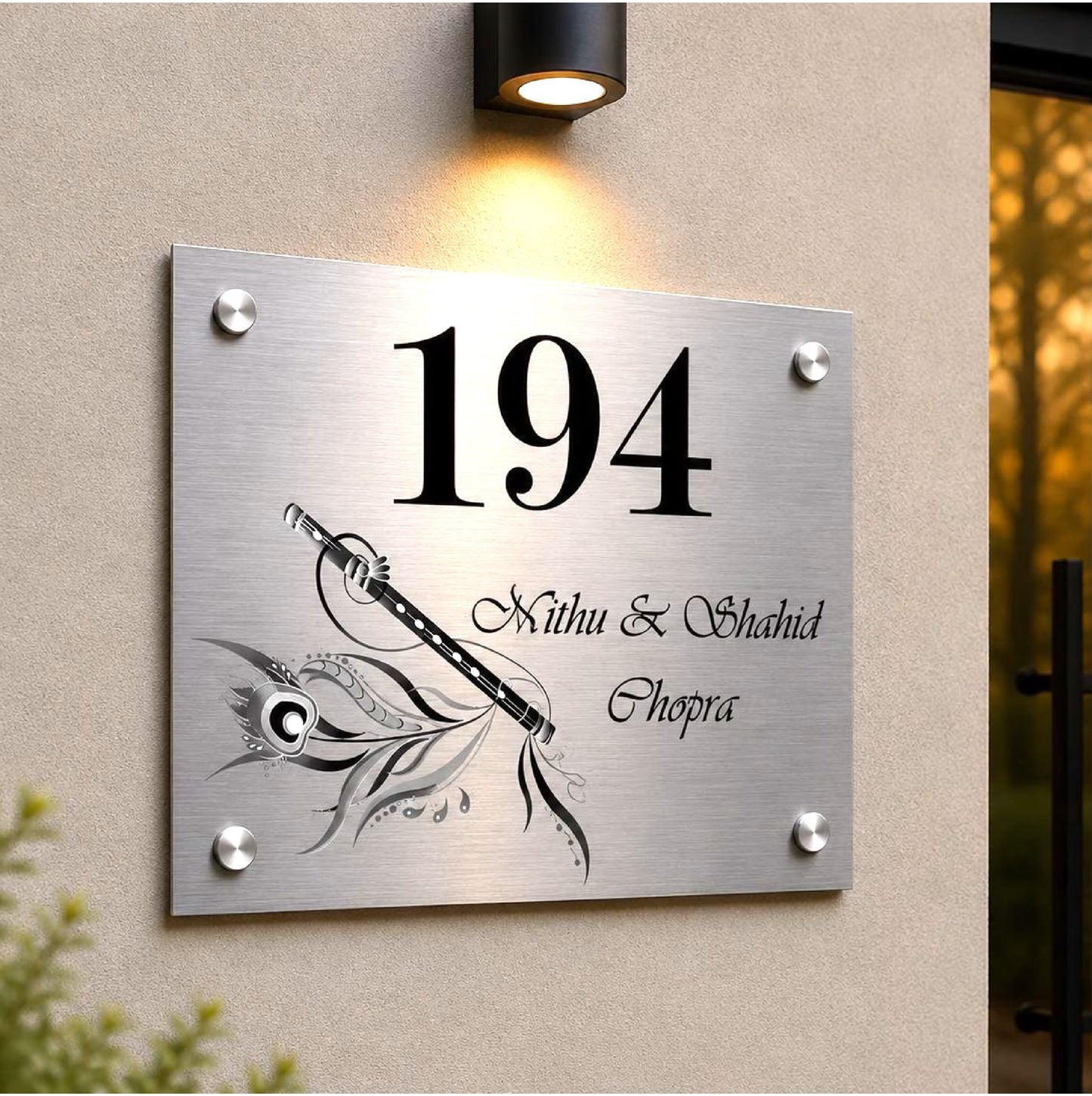 Original house number plate