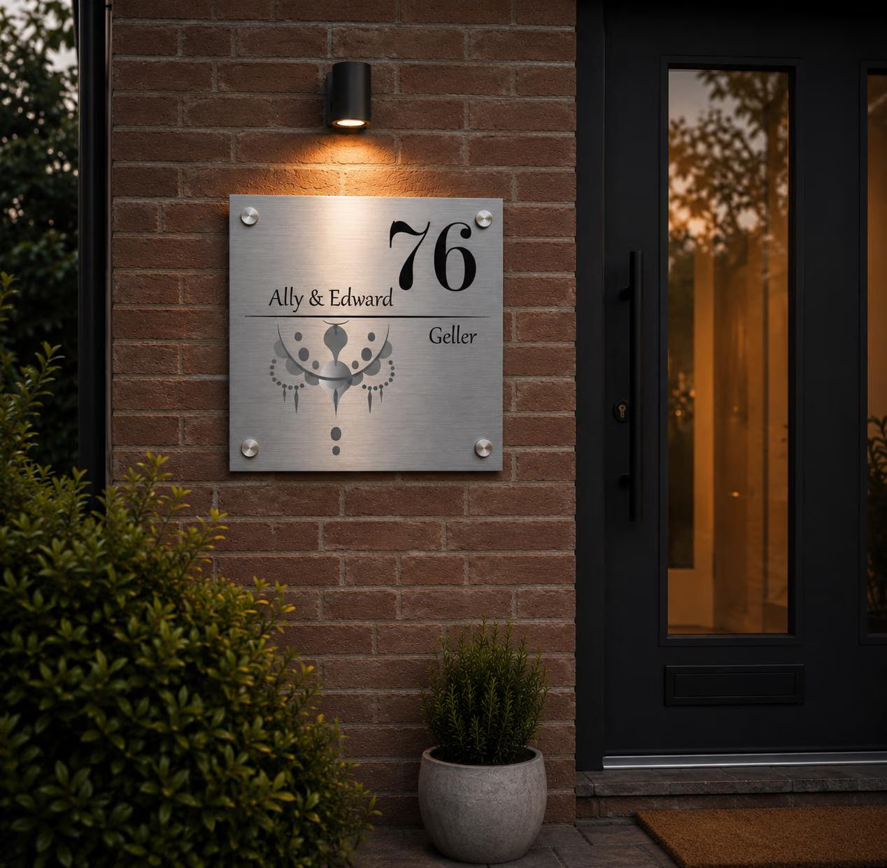 Handgemaakt Gepersonaliseerd Huisnummerbord – Metalen Naambord Voor Huis Of Bedrijf