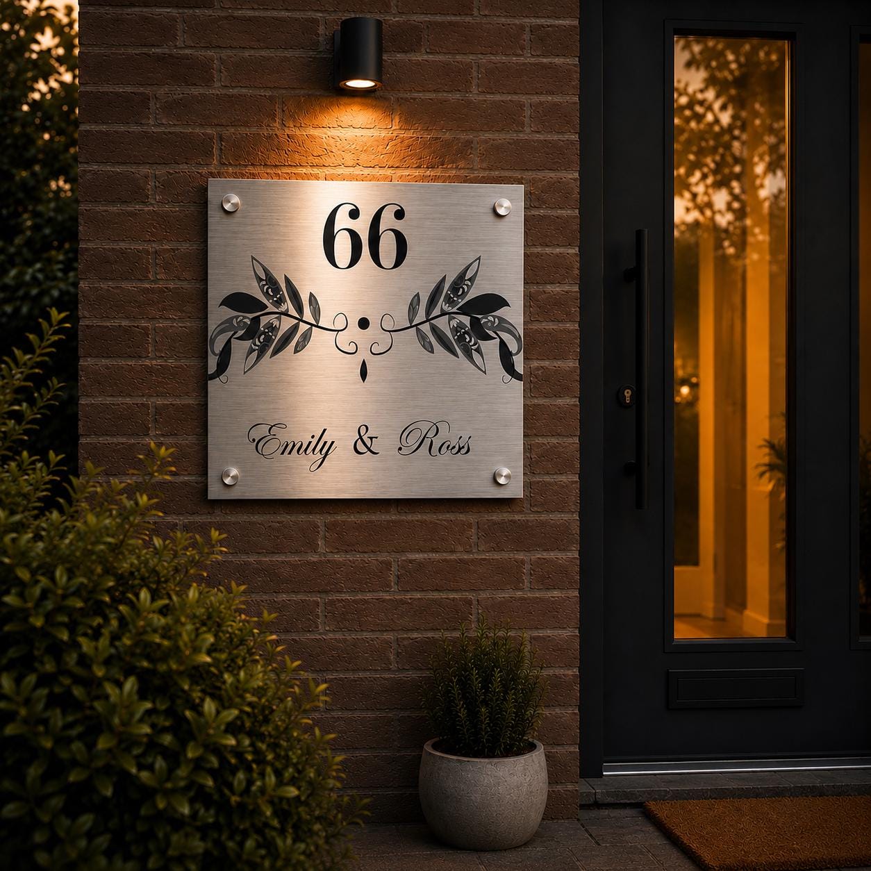 Gepersonaliseerd Huisnummerbord – Uniek Naambord Voor De Voordeur