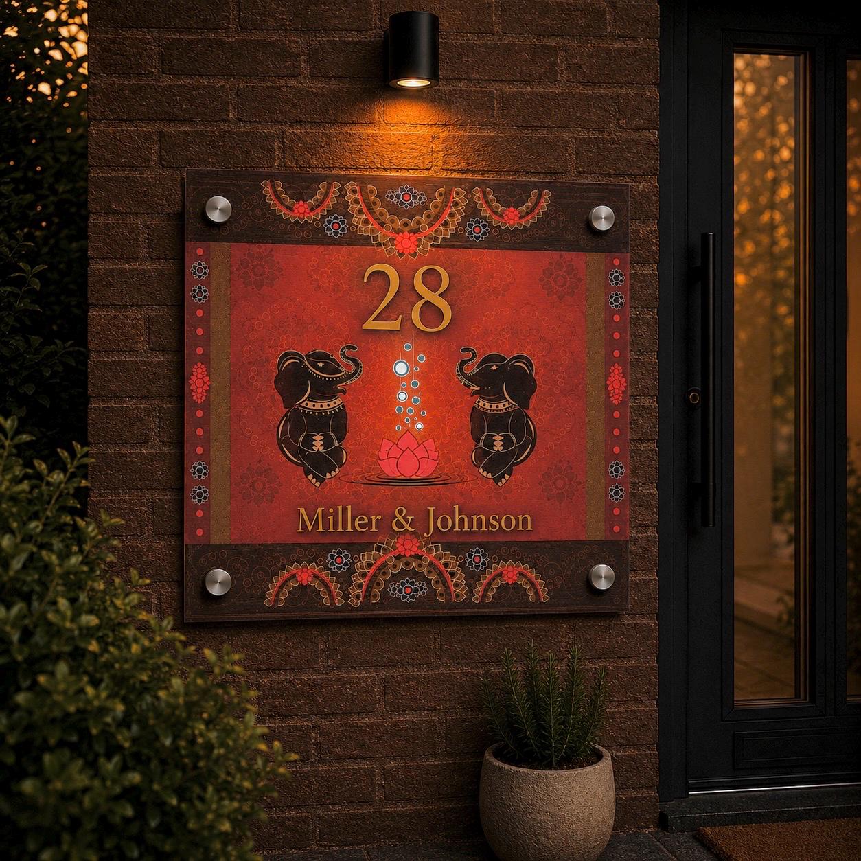 Gepersonaliseerd Huisnummerbord Met Hond – Uniek Cadeau Voor Hondenliefhebbers