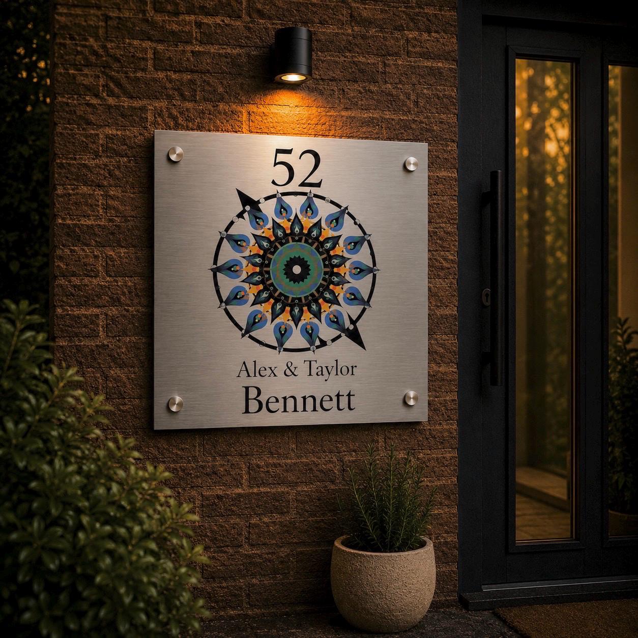 Gepersonaliseerd Huisnummerbord – Uniek Naambord Voor De Voordeur
