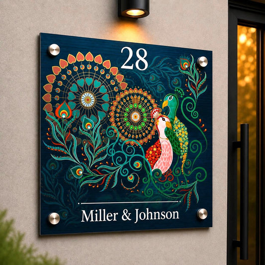 Gepersonaliseerd Huisnaambord Met Huisnummer – Metalen Adresbord Voor Deur