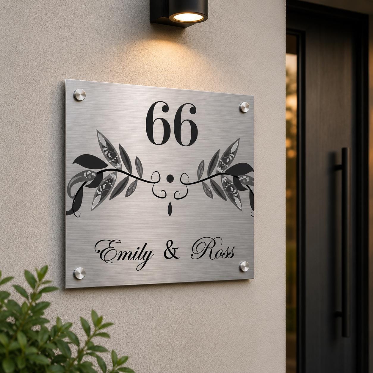 Gepersonaliseerd Huisnummerbord – Uniek Naambord Voor De Voordeur
