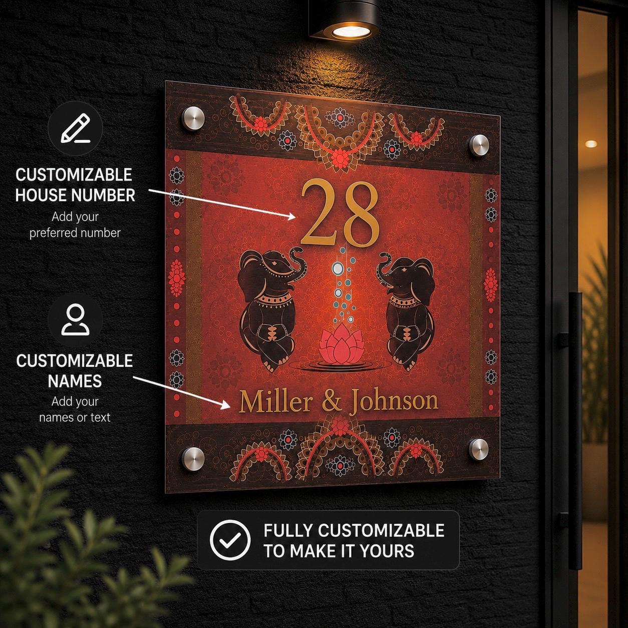 Gepersonaliseerd Huisnummerbord Met Hond – Uniek Cadeau Voor Hondenliefhebbers