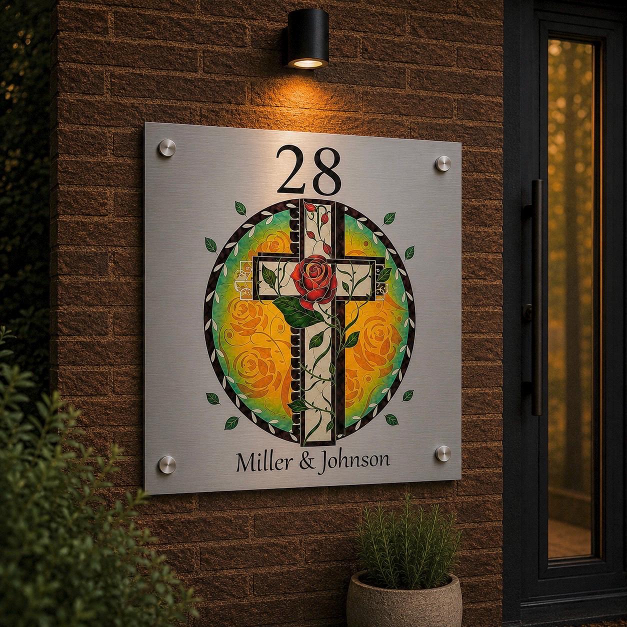 Uniek Huisnummerbord – Modern Gepersonaliseerd Huisnummer Voor Deur