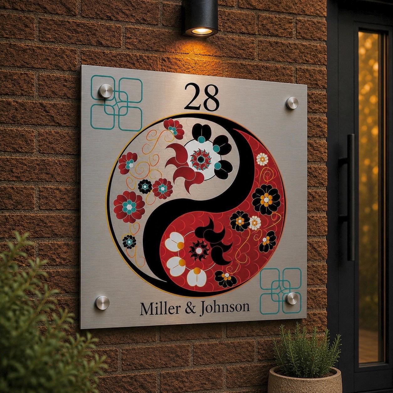 Gepersonaliseerd Huisnummerbord Met Naam – Uniek En Modern Naambord
